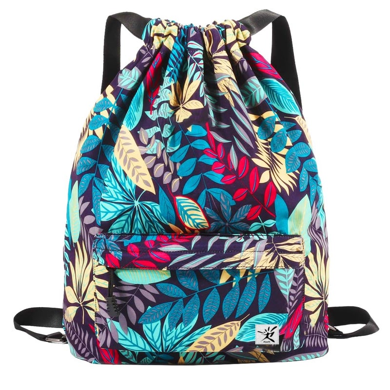 Risefit Waterproof Drawstring Bag, Gym Bag Sackpack Sports Backpack for Men Women - Image 1